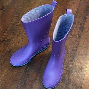 Purple Kids Rain Boots